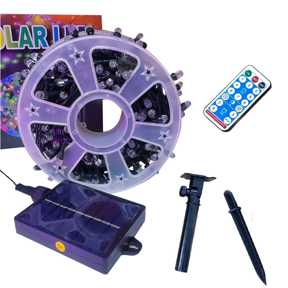 Guirnalda Punta Diamante Panel Solar 20M